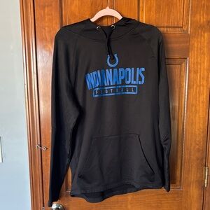 Majestic Black Colts Hoodie Size Large